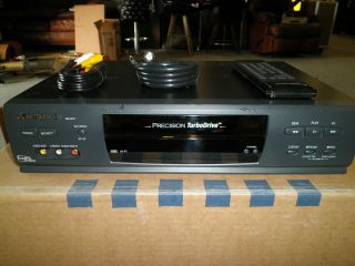 Mitsubishi Hi Fi 4 - Head Vhs Vcr Hs - U577 With Remote And Cables