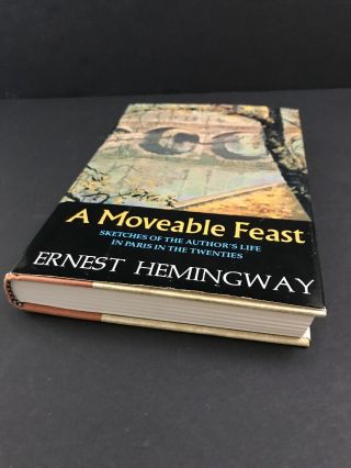 A Moveable Feast By Ernest Hemingway 1964c First 1st Edition HBDJ Scribners 6