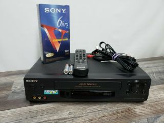 Sony Slv - N55 Vhs Vcr Cleaned Great