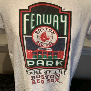 Vtg Fenway Park Home Of The Boston Red Sox 1992 T Shirt Mlb Baseball Mens Small