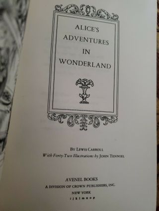 c1970 Alice’s Adventures In Wonderland John Tenniel Lewis Carroll Red Hardcover 3