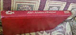 c1970 Alice’s Adventures In Wonderland John Tenniel Lewis Carroll Red Hardcover 5