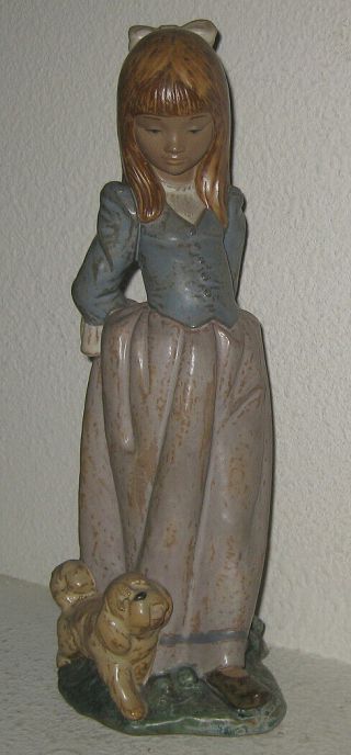 Vintage Large Lladro Gres Figurine - Rosita - Retired In 1983