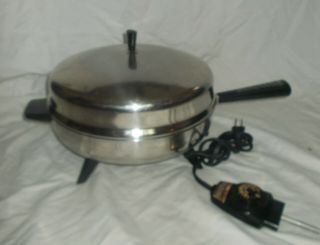 Vintage Farberware Electric Skillet Frypan Model 310 - A Dome Lid