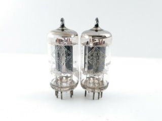 2 X 5965 TELEFUNKEN TUBES WITH MATCHED PAIR NOS C27 E 3