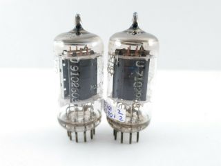 2 X 5965 TELEFUNKEN TUBES WITH MATCHED PAIR NOS C27 E 7