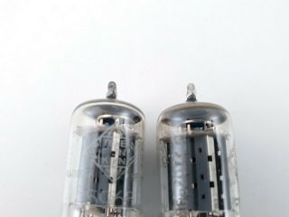 2 X 5965 TELEFUNKEN TUBES WITH MATCHED PAIR NOS C27 E 8