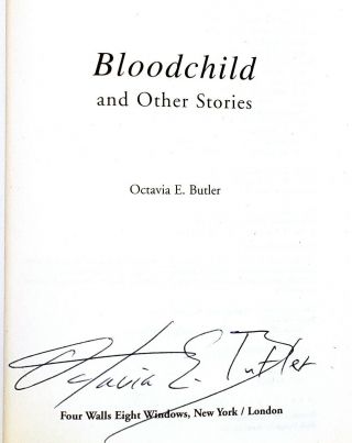 Octavia Butler / Bloodchild and Other Stories / Signed 1st Edition,  1995 2