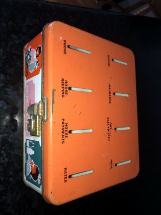 Vintage Willow Budget Tin - Money Box