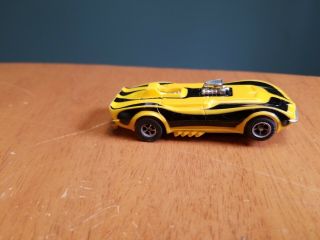 Vintage Aurora Afx Yellow & Black Corvette Funny Car Slot Car