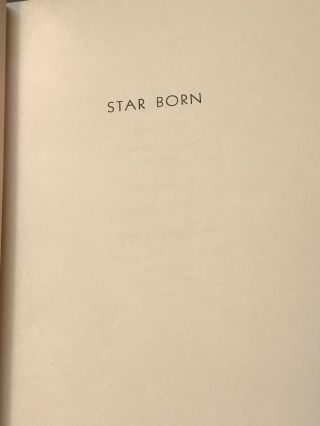 STAR BORN by Andre Norton Vintage 1957 First Edition / HARDCOVER / Sci - Fi Book 3