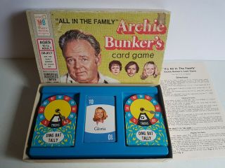 Archie Bunker Tv Show Card Game 1972 Board Game Card Game Vintage