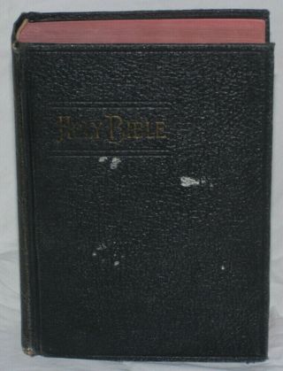 Antique 1901 Holy Bible Thomas Nelson And Sons York Good