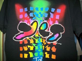 Vtg Yes - " Talk " World Tour 1994 T - Shirt) (black - Large)  Jon Anderson Prog Rock