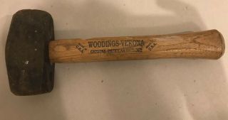 Vintage Woodings Verona Us 96,  3 Lb.  Hand Sledge Hammer W/ Handle Usa