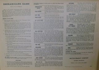 Vintage 1964 Milton Bradley Shenanigans board game 3