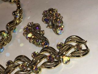 Vintage Lisner Set Necklace Earring And Bracelet 3