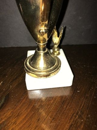 Vintage Baseball Trophy,  Metal,  Marble,  12 Inches 5