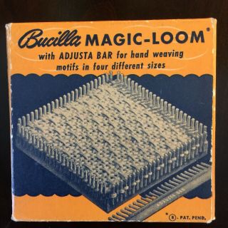 Vintage Bucilla Magic Loom With Adjusta Bar For Hand Weaving.
