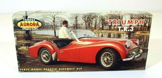 Aurora Triumph Tr3 1/32 Scale Vtg Plastic Kit Og.  