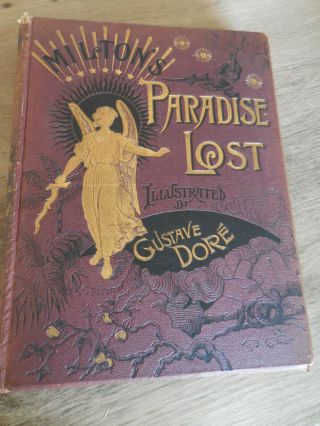 1885 Miltons Paradise Lost Ill.  Dore Edited With Notes Life Of Milton By Vaughan