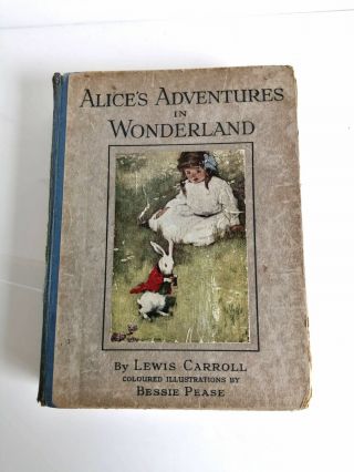 1930s Illustrated Lewis Carroll Alices Adventures In Wonderland J Coker & Co Ltd
