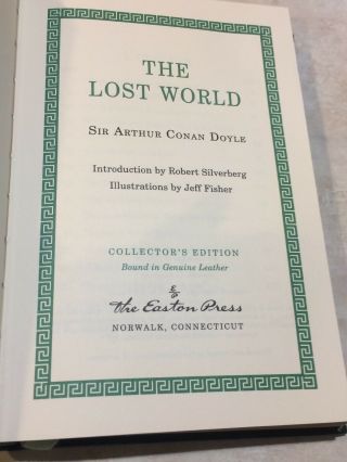Arthur Conan Doyle The Lost World Collectors Edition Leatherbound 4