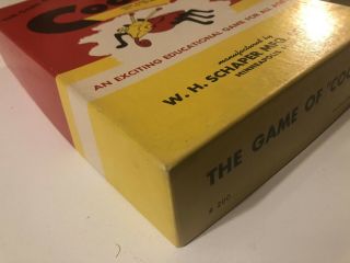 Vintage 1949 THE GAME OF COOTIE Box W.  H.  Schaper Mfg.  Co.  Complete 4