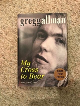 Gregg Allman Signed First Edition My Cross To Bear Book Allman Brothers
