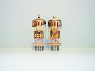 Two Nos Rft Ecc85 / 6aq8 Audio Vintage Double Triode Vacuum Tubes From Germany