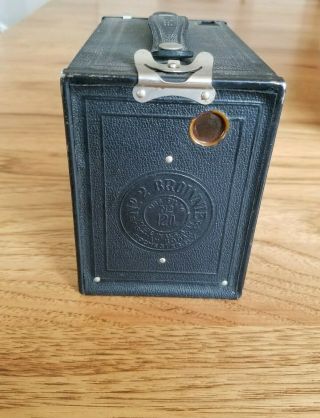 Antique Eastman Kodak Brownie No 2 Model F Box Camera Black 5