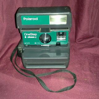Rare Green Polaroid One Step Close Up Instant 600 Film Camera