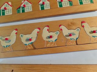 Vintage Handcrafted Wooden Preschool Toddler Toys Puzzles from Holland 3