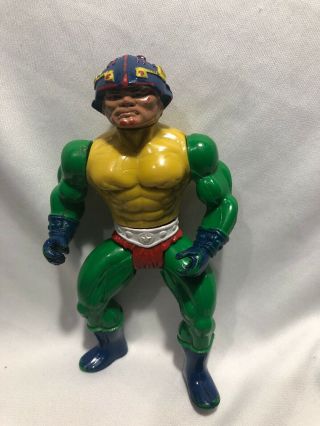 Vtg Motu Man At Arms Hard Plastic Mexican Ko Bootleg Toy Los Amos Del Universo
