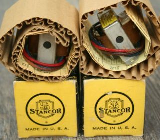 Pair NOS/NIB Stancor A - 3856 Audio Output Transformers for Tube Amp,  4K - 14K Ohms 4