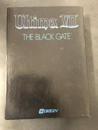 Vtg Ultima Vii The Black Gate By Origin 5.  25 " Disks With Map Trinket & Box