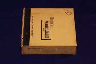 Vintage Kodak 16mm White Leader in Tin Reel 1946 75 of 100 ' 2