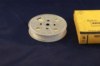 Vintage Kodak 16mm White Leader in Tin Reel 1946 75 of 100 ' 4