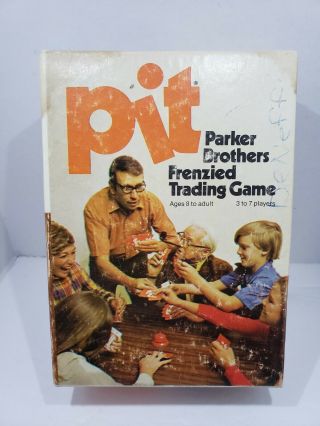Vintage Pit Frenzied Trading Card Game,  Parker Bros.  Complete 1973 Orange Bell