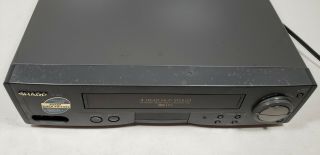 Sharp 4 Head HIFI Stereo VCR VC - H973U with Remote and Cables 3