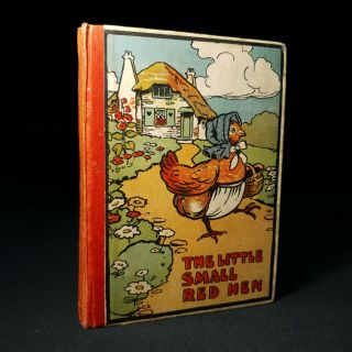 1911 Little Small Red Hen Illustrations Colour Plates Fantasy Childrens