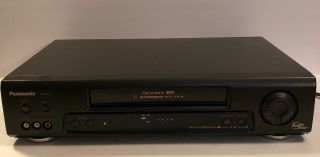 Panasonic Pv - S7670 S - Vhs Video Tape Rec Vcr Omnivision Dynamorphous Metal 4 Head