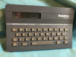 Vintage Spelling Ace (sa - 98) English Spell Check Franklin Computer