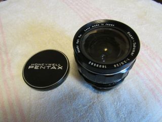 Honeywell/asahi/pentex Lens.  - Takumar.  1:3.  5/28.  Not.  - Japan