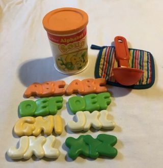 Vintage 1987 Fisher Price Fun With Food Alphabet Soup 2111