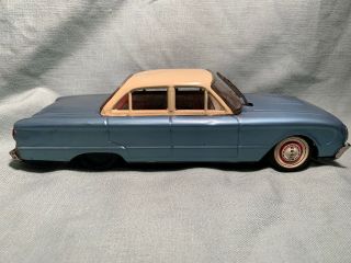 Vintage Bandai 1962 Ford Falcon Tin Friction Car Chag Star Wipers