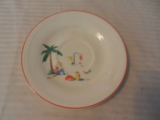 Vintage Edwin Knowles Semi Vitreous China Saucer Sleeping Mexican 40 - 9