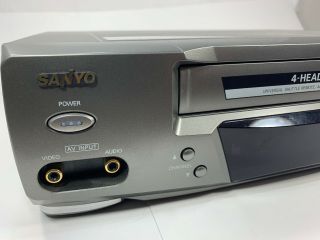 Sanyo VWM - 380 4 - Head VHS VCR Player Recorder w/ Remote Without Box 2