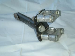 Old school vintage bmx double clamp stem early 80 ' s 1 inch clamps 5