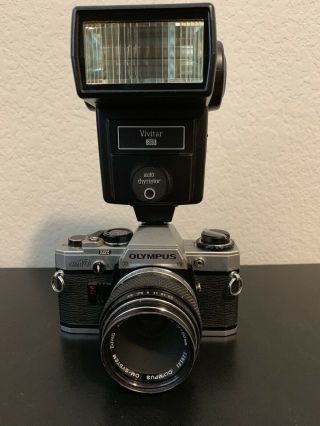 Olympus OM - 10 w/ Lens and Flash 5